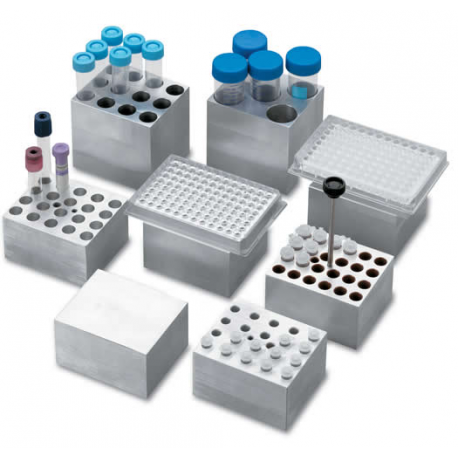 D-1102A Bloque de aluminio para 20 tubos 2ml