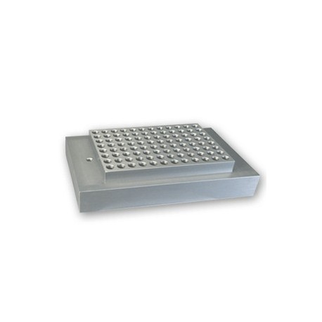 Bloque para placa PCR de 96 pocillos. (solo para baño de 2 bloques)