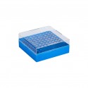 Cajas para congelación de PC Celdilla 9x9. 132x132x52 mm. Para crioviales 1,2-2 mL(5 Unid.).