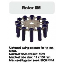 Rotor Angular 12x15 ml. (17x150 mm.) 3500 RPM.