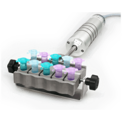 Sonda titánio con orificios para 10 eppendorf 1,5 ml. y/o um vaso de 40 mm. de diámetro.Para UP200Ht y UP200St